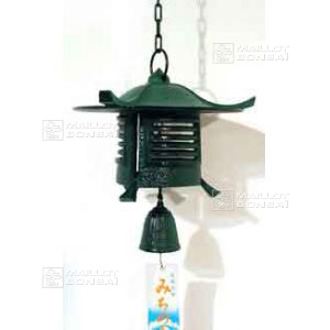 Japanese cast iron lantern wind bell G75