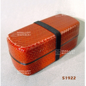 Bento motif tressage orangé 519228