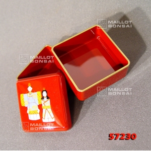 Mini bento carré rouge 57230-8