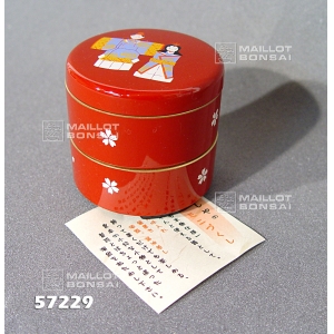 Mini bento ronde rouge 0572292