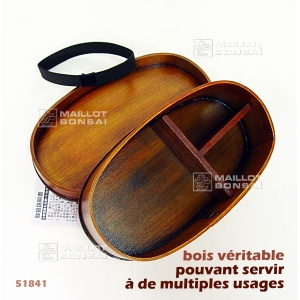 Bento en bois véritable 51841-2