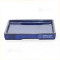 saucer rectangular marine blue color
