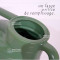 Arrosoir en plastique vert contenance 6 litres