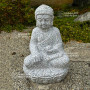 bouddha en granite 40 cm.