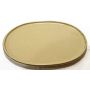 Ceramic oval plant pot saucer ivory small