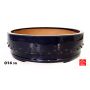 Pot rond à rivets bleu 405 mm. O14