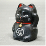 maneki neko black lucky charm cat