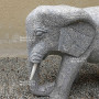 elephant en granite 55 cm.