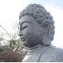 bouddha en granite 50 cm.