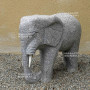 elephant en granite 55 cm.