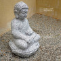 bouddha en granite 40 cm.