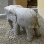 elephant en granite 55 cm.