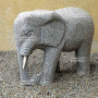 elephant en granite 55 cm.