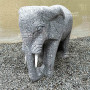 elephant en granite 55 cm.