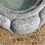 Tsukubai bassin granite fleur de lotus Ø 50 CM